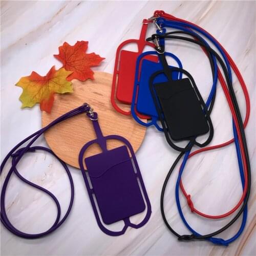 Niversal Simplicity Convenient Cell Phone Neck Strap Necklace Sling Silicone Holder Case Cover For Smart Mobile Phone Lanyard