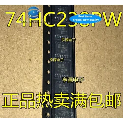 30pcs 100% new and orginal real stock 74 HC238 74 hc238pw HC238 TSSOP16 4.4 mm decoder and multiplex chip