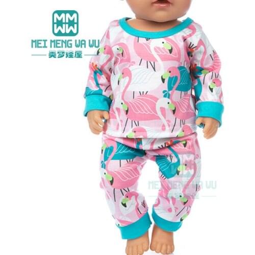 Doll clothes for 43cm baby toy new born doll accessories fashion casual wear, ball wear Girls gift