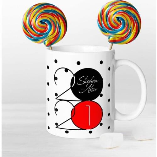 Personalized 2021 Happy birthday Mug and Nostalgic Leisured Candy Seti-15