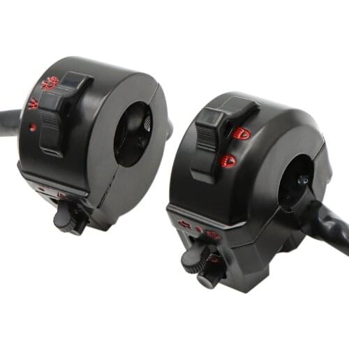 Nordson 7/8" 22mm Motorcycle ATV Handlebar Left Right Side Control Switch High/Low Beam Light Turn Signal Horn Switch Parts