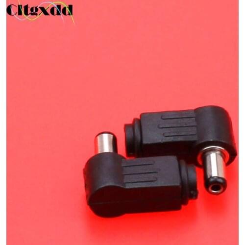 Cltgxdd 3 in 1 90 degree male plug 5.5*2.1mm DC Power Socket Jack Right Angle Charger Plug Solder connector interface 5.5*2.1mm