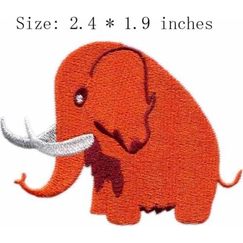 Elephant 2.4"wide embroidery patch for sew on/iron on/small patch for clothes