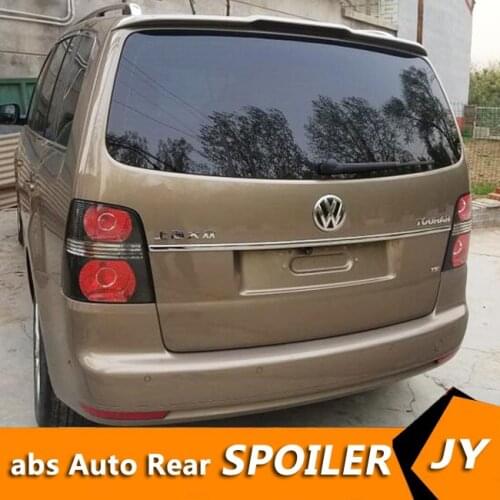 For Volkswagen Touran Spoiler 2008-2015 Touran spoiler High Quality ABS Material Car Rear Wing Primer Color Rear Spoiler