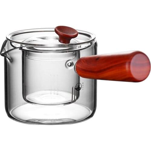 Japanese-style glass tea maker side handle filter teapot electric pottery stove heat-resistant household high-temperature