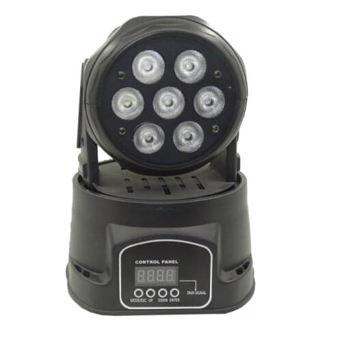 New Arrived LED 7*10W RGBW 4in1 Moving Head Light LED Dyeing Moving Head Light For Dj Disco Party Wedding Pub Stage Effect Light