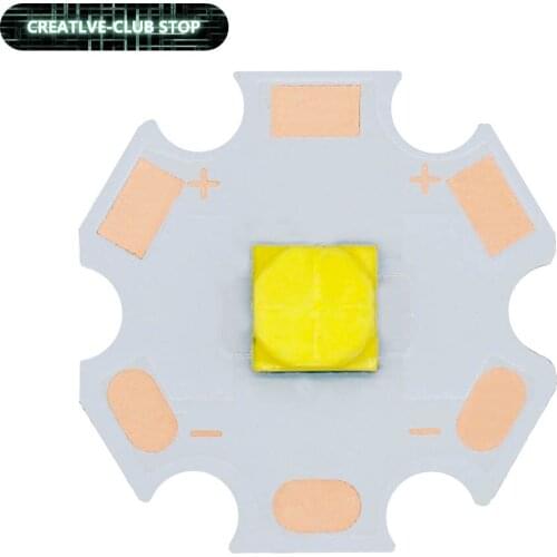 New 18W Lights Full Power LED 3V-4V 5050mm 17-18W Only For LED Flashlight Lamp Bead White 6500K With 20mm Copper bracket PCB DIY