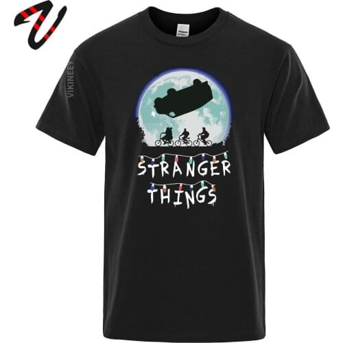 Stranger Things UPSIDE DOWN Print Sweatshirt Men T Shirt Extended Tops Mens Harajuku Streetwear Premium Cotton T-Shirt Mens