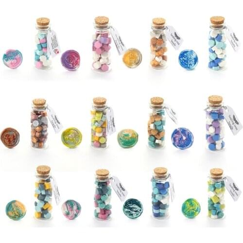 1 Bottle Sealing Wax Beads for Seal Stamp Wedding Envelope Invitation Card Making Tools Vintage Craft