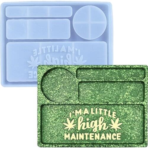 1pcs Silicone Mold Casting Storage Tray Mould Epoxy For Kitchen Accessories Family Decoration Jewelry DIY Handicraft Making