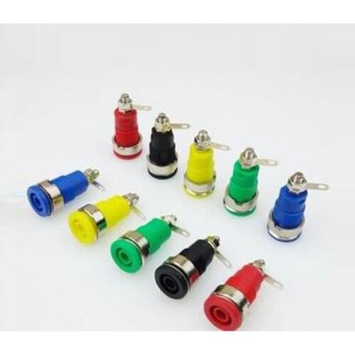 10pcs high quality high voltage high pressure safety type 4mm banana socket panel hole Safety Pannel Socket