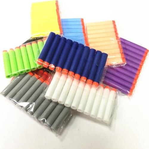 100PCS/Set Multiple Warhead types And Colors Refill Darts Toy Gun EVA Bullets for Series Children Bullet Foam Guns Accessories