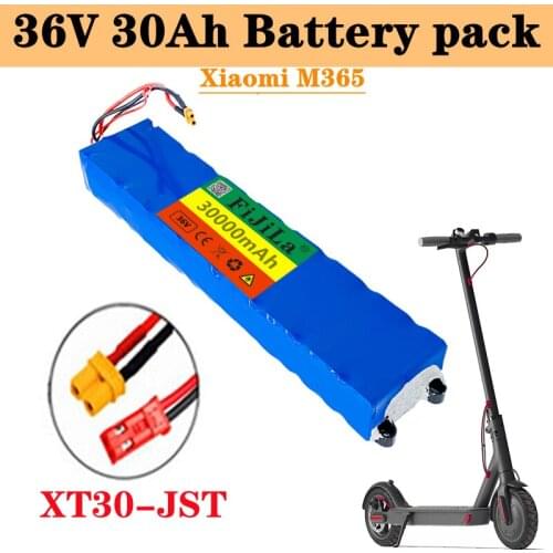 2021 new high power 36V battery 10s3p 30ah Xiaomi m365 battery pack 30000mah is suitable for eBike electric bicycle with BMS