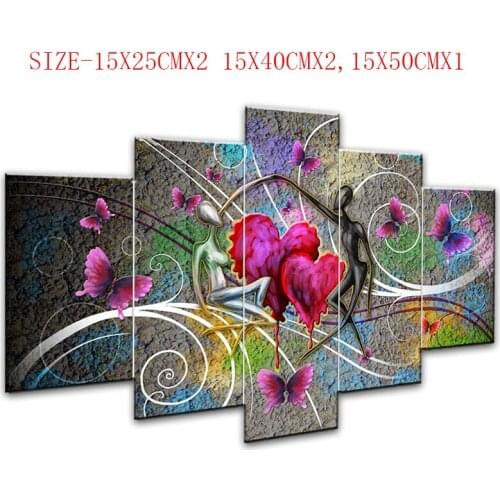 5 pieces Diamond painting Cross Stitch Full Square/Round Diamond Embroidery flower Home Wedding Decoration RhinestoneBJ