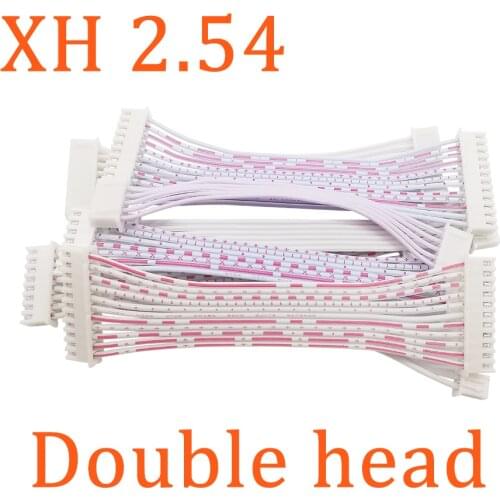 5Pcs/Lot XH2.54 JST Connector 2.54mm Pitch Double Head JST 2P/3/4/5/6/7/8/9/10/11/12Pin Female Wire Cable Connector 10/20/30CM