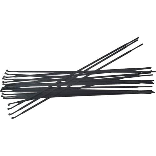 50pcs/lot 1432 Spokes Pillar PSR Aero 1432 J-bend Black Spokes J-hook Flat Spokes with Free Red Round Alloy AL7075 Nipples