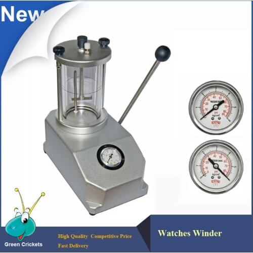 Aluminum 6 ATM Watch case water Resistant Test machine,2 watches Capacity Watch Case Waterproof Testing tool for watch repair