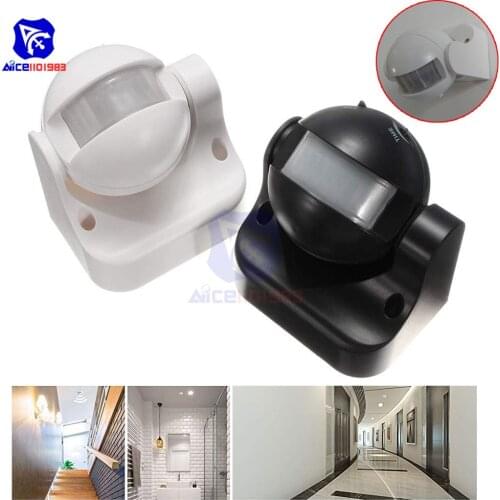 Diymore Household Outdoor Infrared PIR Human Body Motion Sensor Switch AC 220-240V 50Hz 180° LED Lamp Automatic Sensor Switch