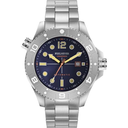 FeelNever Mens Stainless Steel Watch