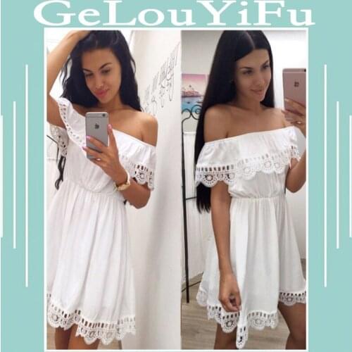 Gelouyifu Off-the-shoulder Summer Dresses