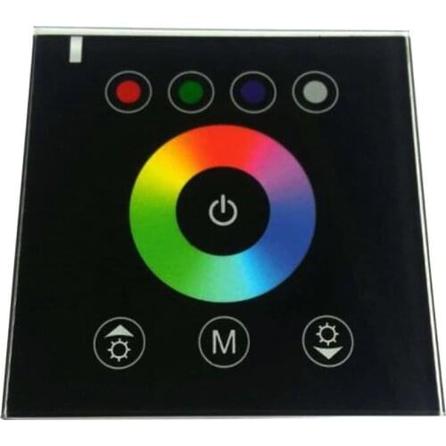 RGBW LED Touch Panel Controller Led Dimmer LED Strip Lights Wall-mounted Controller for RGBW LED Strip Lights DC12V - 24V 5-24V