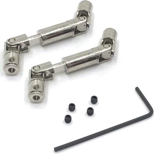 2Pcs Upgrade Metal Driving Shaft for WPL 1/10 D12 1/16 C14 C24 C34 B14 B24 B16 B36 RC Car Parts Accessories