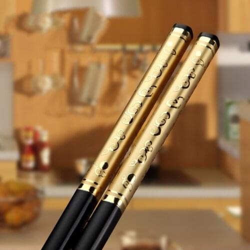 5 Pairs Long Chinese Chopsticks Set Gift Elegant Chop sticks High temperature Resistant Glass Fiber Chop sticks