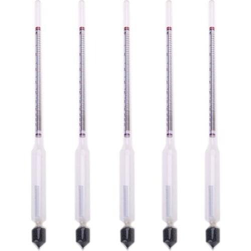 5 Pcs Hydrometer Tester Vintage Tools Alcoholmeter Alcohol Meter Wine Concentration Meter 0-100 hydrometer alcohol Tools