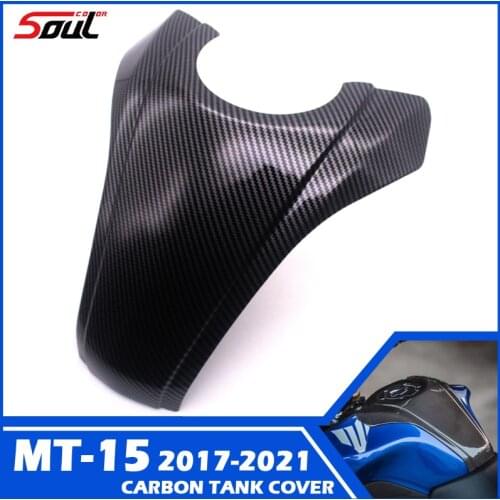 Motorcycle Carbon Fiber Tank Pad Sticker Tank Protect Cover Guard Fits For YAMAHA MT-15 MT15 MT-125 MT125 17-21 2018 2019 2020