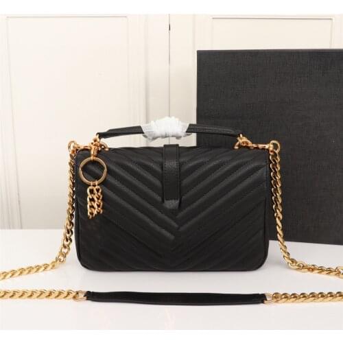 Newest Luxury Designer Genuine Leather Ladies Chain design Female Bag Messenger Bag Handbags Shoulder Bag For Women