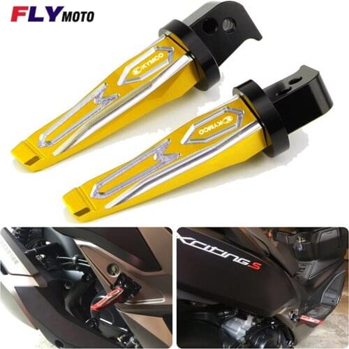 For KYMCO Xciting S 400 S400 AK550 2017-2020 Brand New Motorcycle CNC Aluminum Rear passenger Foot Pegs pedals Footrests