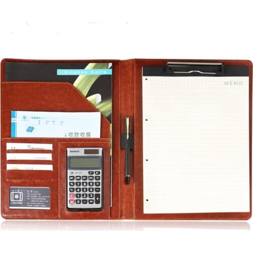 A4 business conference manager file folder document multifunction organizer planner agreement folder organizer padfolio 556