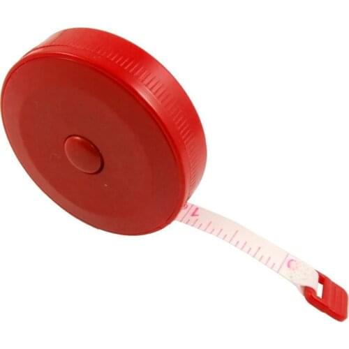 Tailor Sewing Retractable Ruler Tape Measure Red 1.5M/60"
