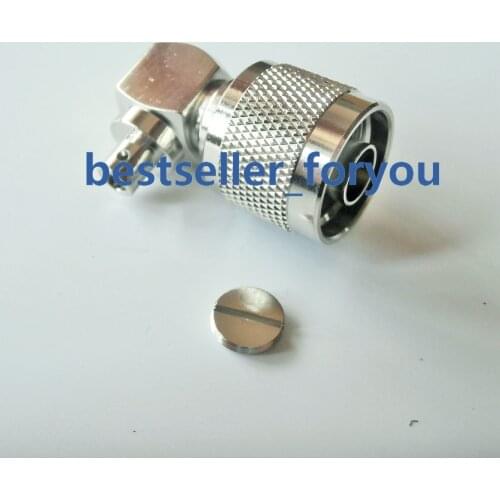 N Male Right Angle Soldering For RG402 0.141" Cable RF Coaxial Connector Free Shipping