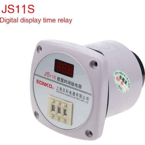 The JS11S 0.01S-999H digital display time relay has three adjustments,220V 380V 24V 36V110V