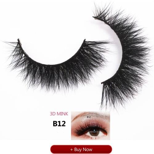 Eyelashes 3D Fluttery Mink Lashes Full-Body Short Mink Eyelashes Winged Mink False Eyelashes Handmade Full Strip Lashes Make up