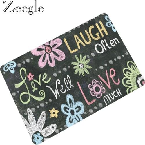 Zeegle Entrance Door Mat Rubber Rugs Doormat Non-slip Floor Kitchen Carpet Hallway Bathroom Carpet Outdoor Mat Home Decor Rugs