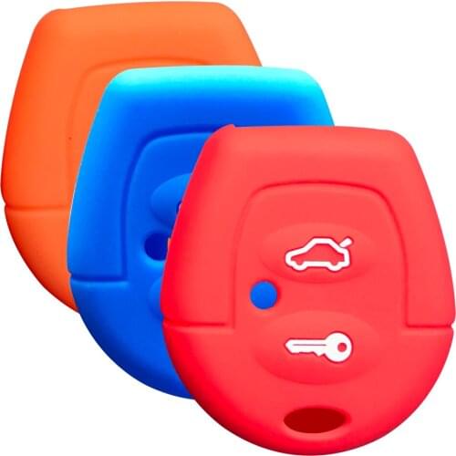 Silicone Key Case Cap for Seat Ibiza Cordoba Alhambra 2007 2008 for Skoda Fabia Key Holder for VW Golf IV Passat Bora Sharan