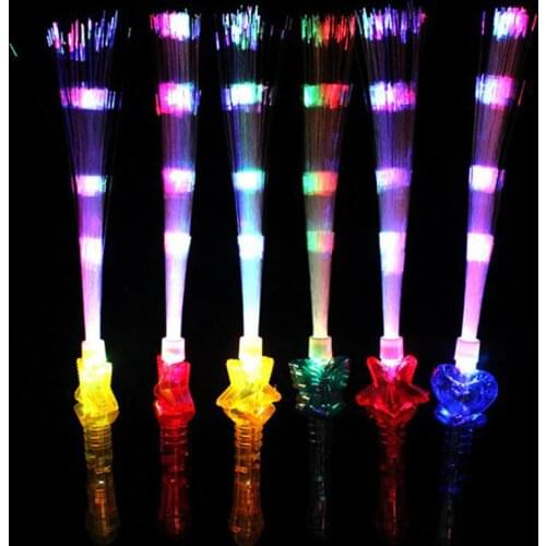 Glow Sticks Party LED/Glow/ Flashing/Luminous Toys Light Stick Optical Fiber Rod Christmas Toys Helloween Party Decoration