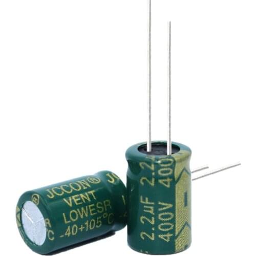 20pcs High frequency low resistance aluminum electrolytic capacitor 400v4.7UF 4.7uf400v volume: 8x12