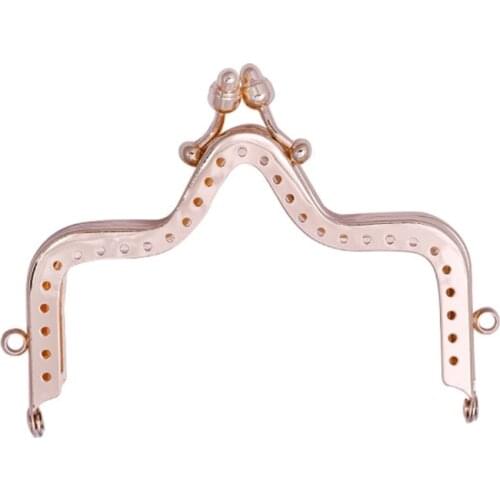 066F Metal Purse Frame Star Shaped Flower Clasp Locks for DIY Coin Bags Handle Sewing Craft