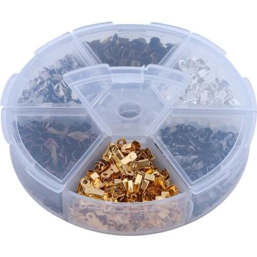 1380pcs 6Color Single ring/Lobster clasp/Tail chain/Clip buckle/Drop Kit/Messenger Box for DIY Necklace Jewelry Making Materials
