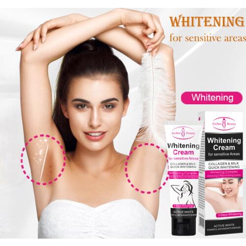 3Days Armpit Whitening Cream Skin Lightening Bleaching Cream For Underarm Dark Skin Legs Knees Whitening Intimate Body Lotion