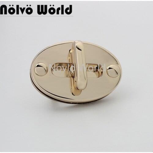 5-20sets light gold color 64*44mm oval shape metal twist lock for briefcase luggage close lock wholesale price