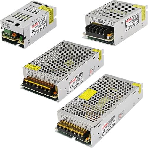 LED Strip Switch power supply lighting Transformer AC110V 220V to DC5V 2A 3A 4A 5A 6A 8A 10A 12A 20A 30A 60A 70A driver Adapter