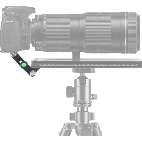 BGNING Aluminum Telephoto Zoom Lens Holder for Long Focus Camera Support Bracket Quick Release Plate for Bird Watching Tripod