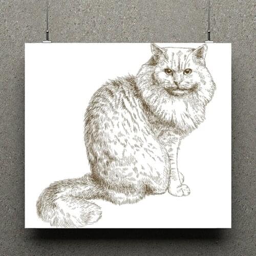 AZSG Noble cat Clear Stamps/seal for DIY Scrapbooking/Card Making/Photo Album Decoration Supplies
