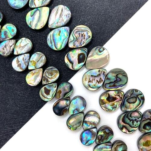 Natural Shell Loose Beads Drop-shaped Abalone Shell Beads, Used for DIY Jewelry Making, Necklace Bracelet Size 10x14mm12x16mm