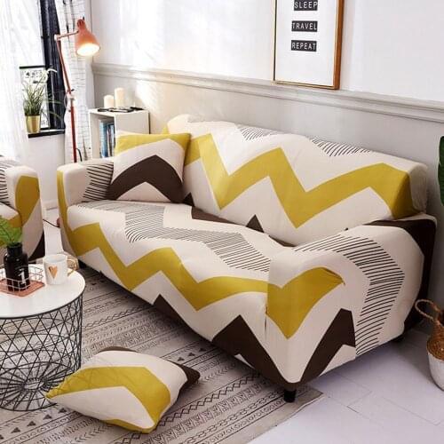 Elastic Universal Sofa Cover Slipcover Geometric Protector Stretch Armchair Dust Prevention Sofa Case For Single/Two/Three Seats