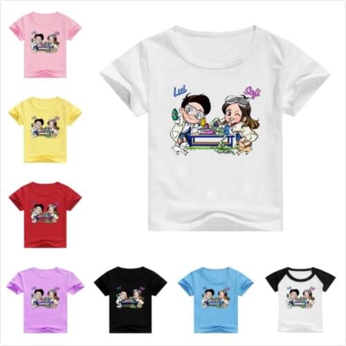 New Summer Baby Boy Cartoon Me Contro Te Print Tshirt Children Short Sleeve T-Shirts Girl Tops Tees Cotton Clothes Kids Costumes